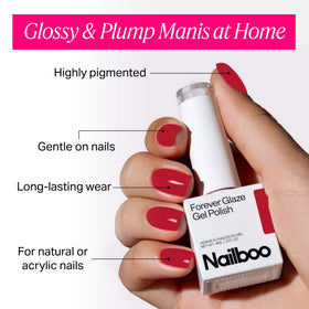 Nailboo Gel Polish application on nails