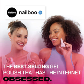 Nailboo Gel Polish curing under UV lamp