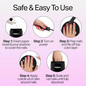Nailboo Magic Soak Manicure Remover Bowl lid on