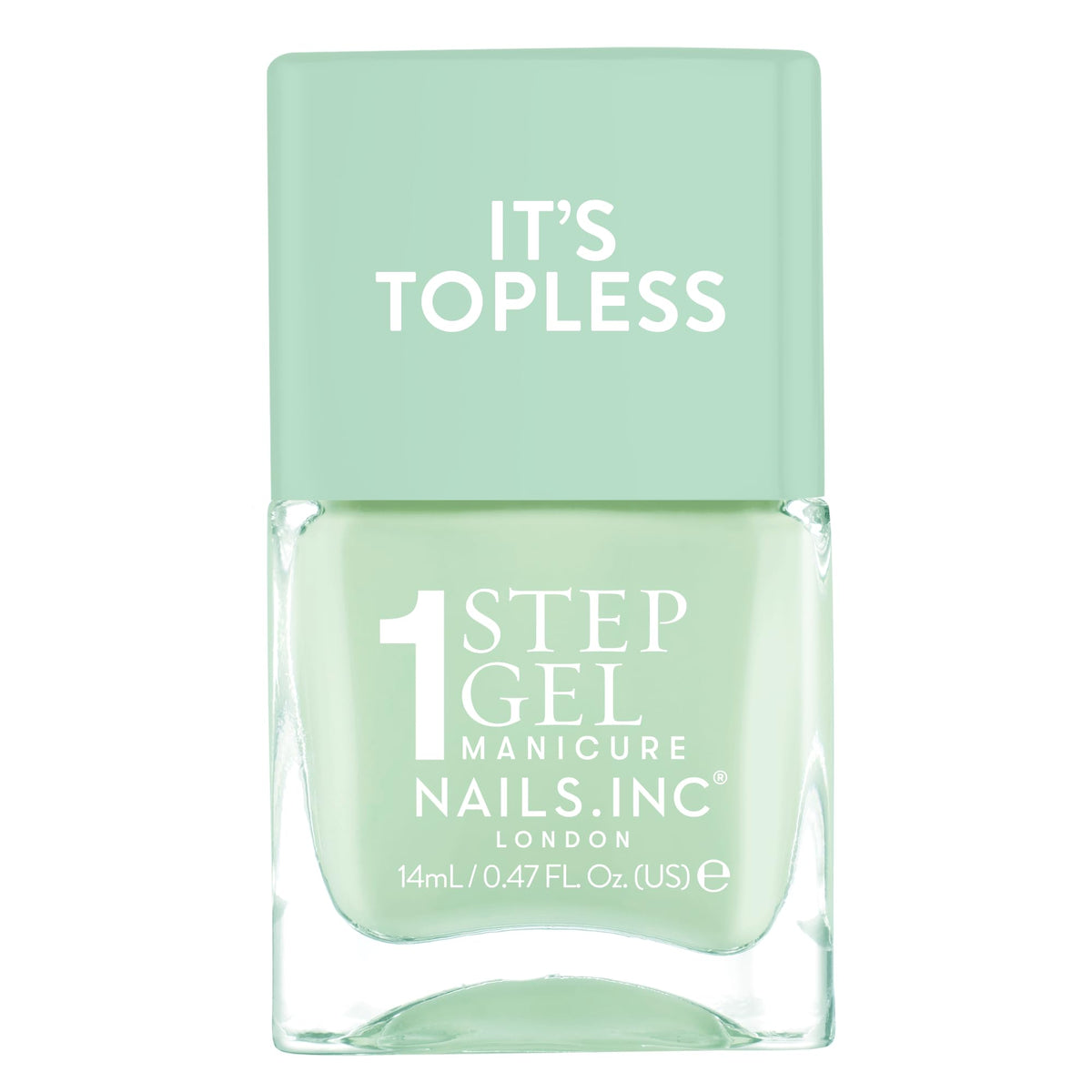 Nails Inc It's Topless Camilla Gel-Like Nail Polish front view