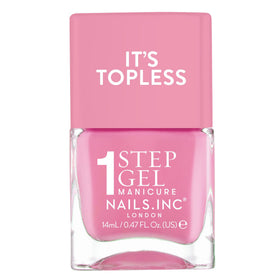 Nails Inc It's Topless Candy Pink Gel-Like Nail Polish front view
