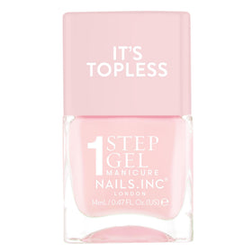 Nails Inc It's Topless Dakota Light Pink Gel-Like Nail Polish front view