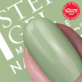 Nails Inc It's Topless Matcha Green Nail Polish side view