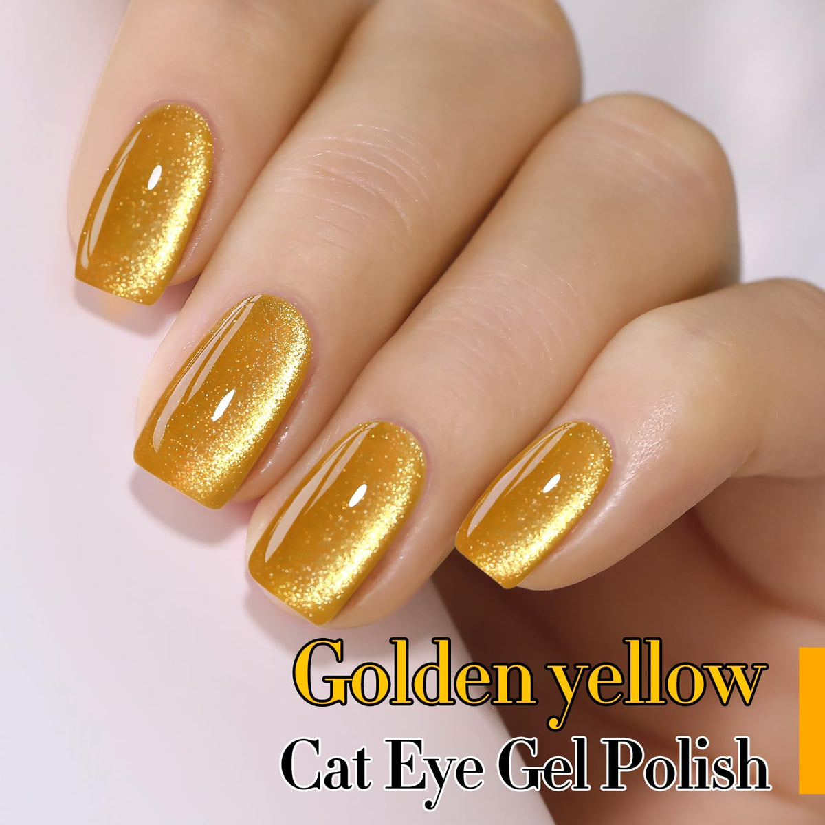 Nails painted with Double Rhythm Cat Eye Gel Nail Polish in different styles