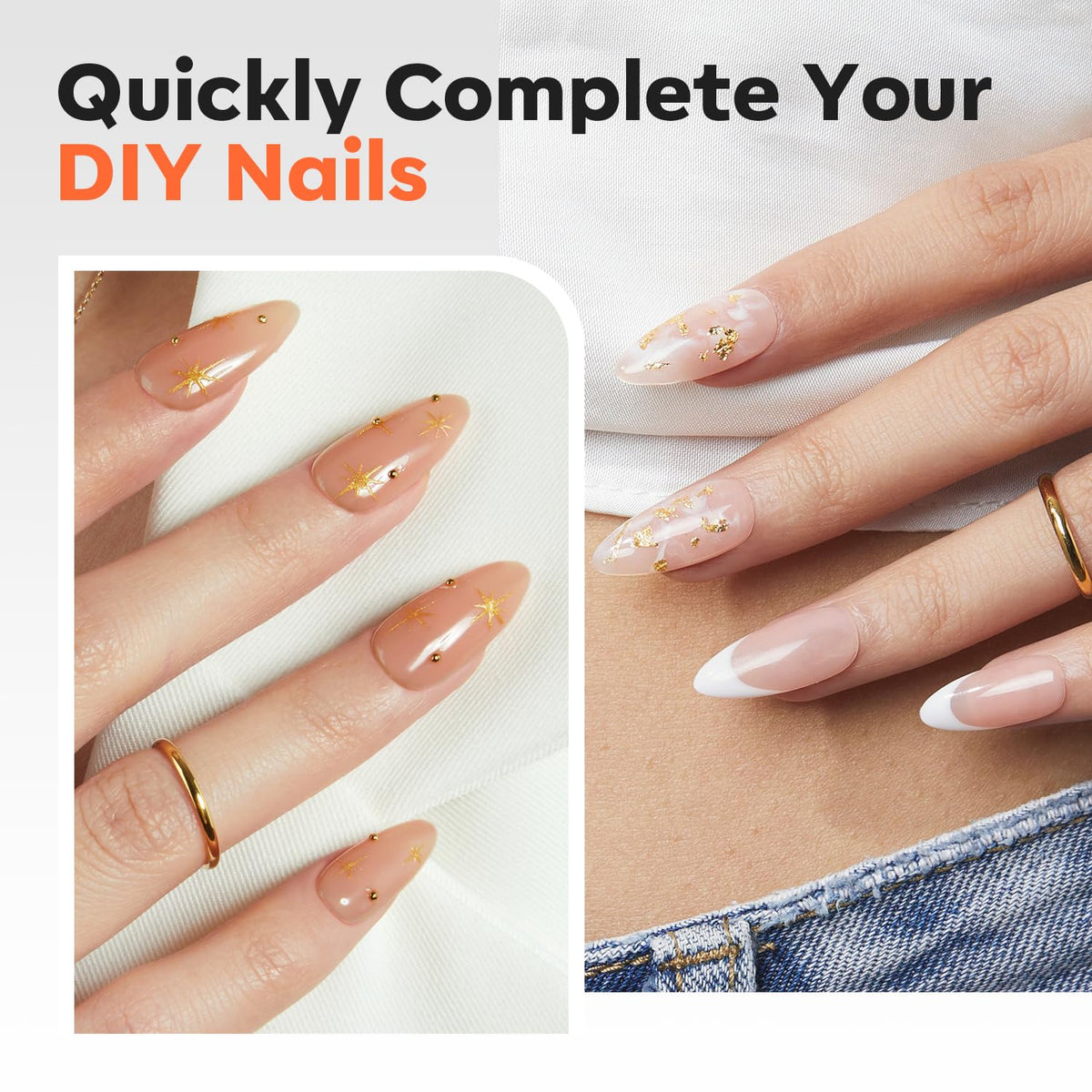 nails styled using modelones Gel Nail Kit