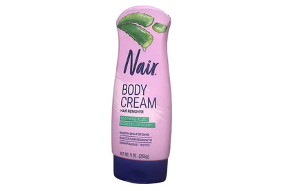 Nair Aloe Vera Lotion 9 oz front view with fresh scent packaging
