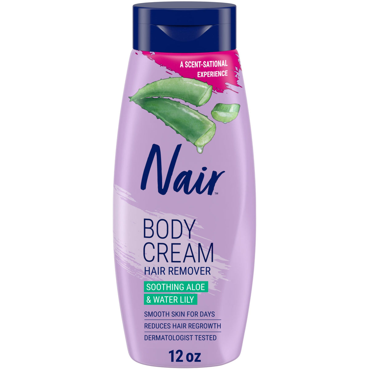Nair Body Cream Hair Remover 12 oz front view with packaging