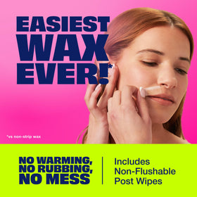 Nair Hair Remover Wax Ready Strips on a bathroom counter