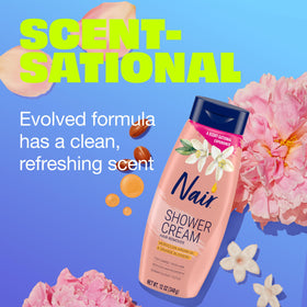 Nair Shower Hair Removal Cream texture close-up