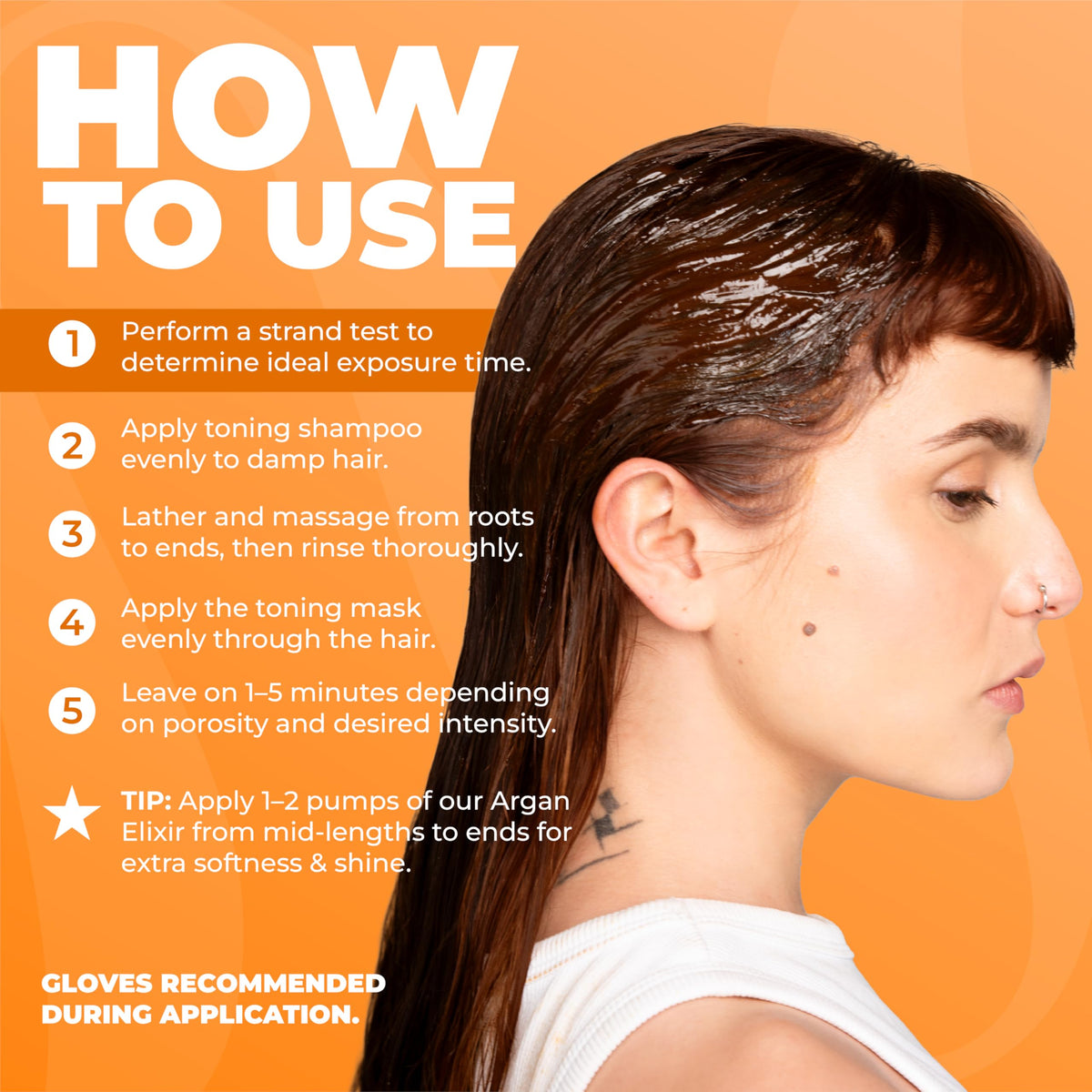 naissant Copper Chocolate Hair Toning Mask side view showing packaging details