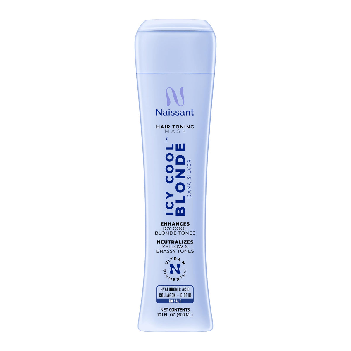 Naissant Icy Cool Blonde Hair Purple Toning Mask front view with packaging