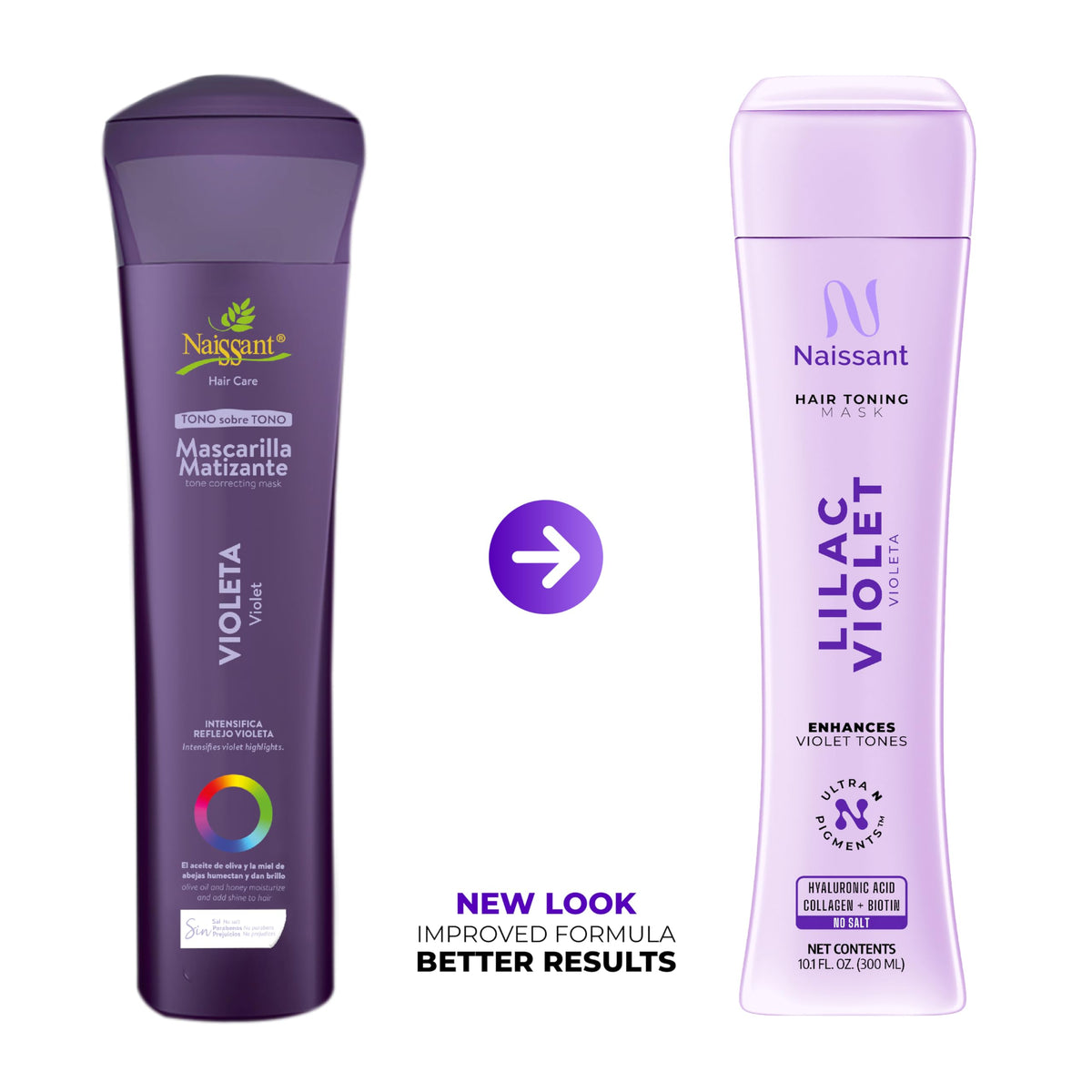 naissant Lilac Violet Hair Toning Mask packaging details