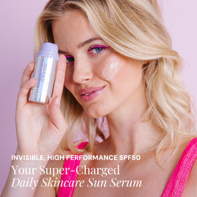 Naked Sundays CabanaClear SPF 50 Face Sunscreen Serum 30ml application on skin