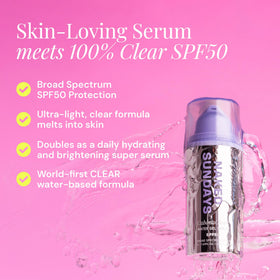 Naked Sundays CabanaClear SPF 50 Face Sunscreen Serum 30ml back view