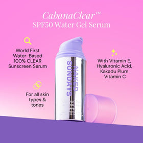 Naked Sundays CabanaClear SPF 50 Face Sunscreen Serum 30ml packaging