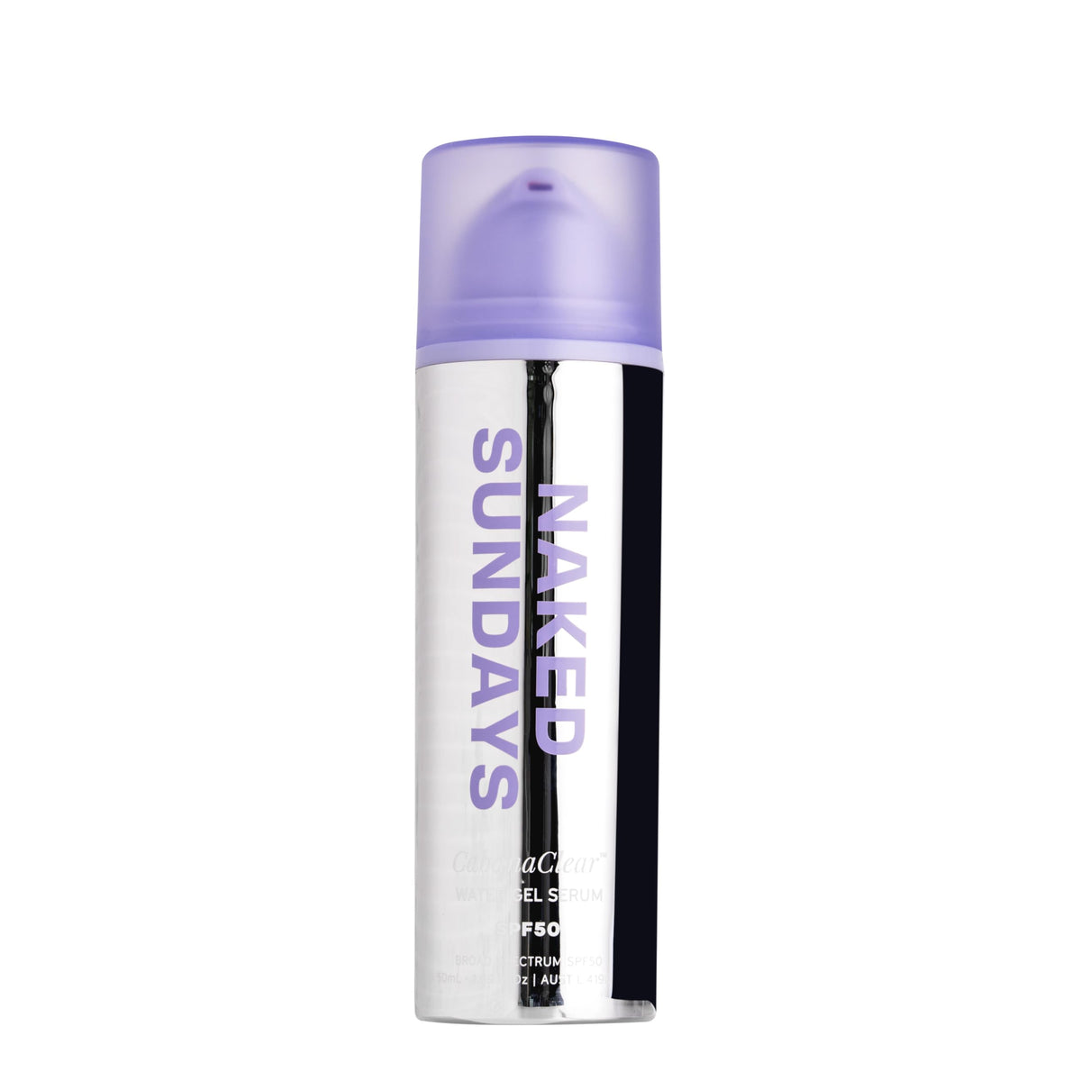 Naked Sundays CabanaClear SPF 50 Face Sunscreen Serum 50ml front view