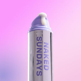 Naked Sundays CabanaClear SPF 50 Face Sunscreen Serum with makeup products