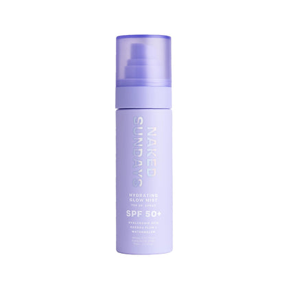 Naked Sundays SPF 50 Hydrating Glow Sunscreen Mist 75ml front view