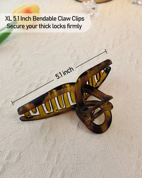 Nalodu 5 Inch Extra Large Claw Clips side view showing strong spring
