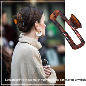 Nalodu Hair Claw Clip in use with thick curly hair
