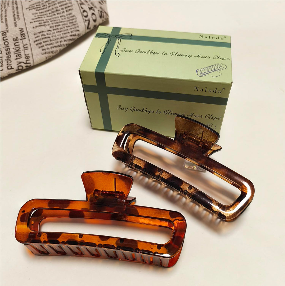 Nalodu Hair Claw Clips packaging front view