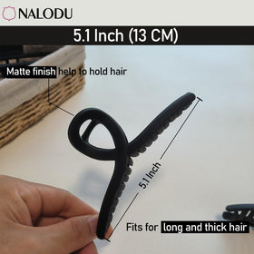 Nalodu hair claw clips packaging showing 2 pack