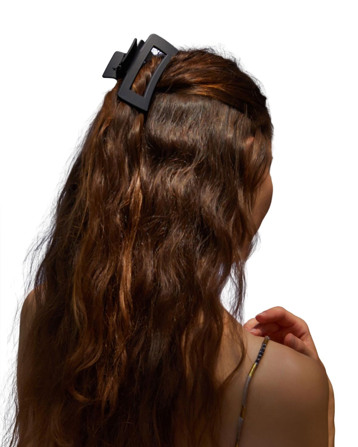 Nalodu large square hair claw clip back view