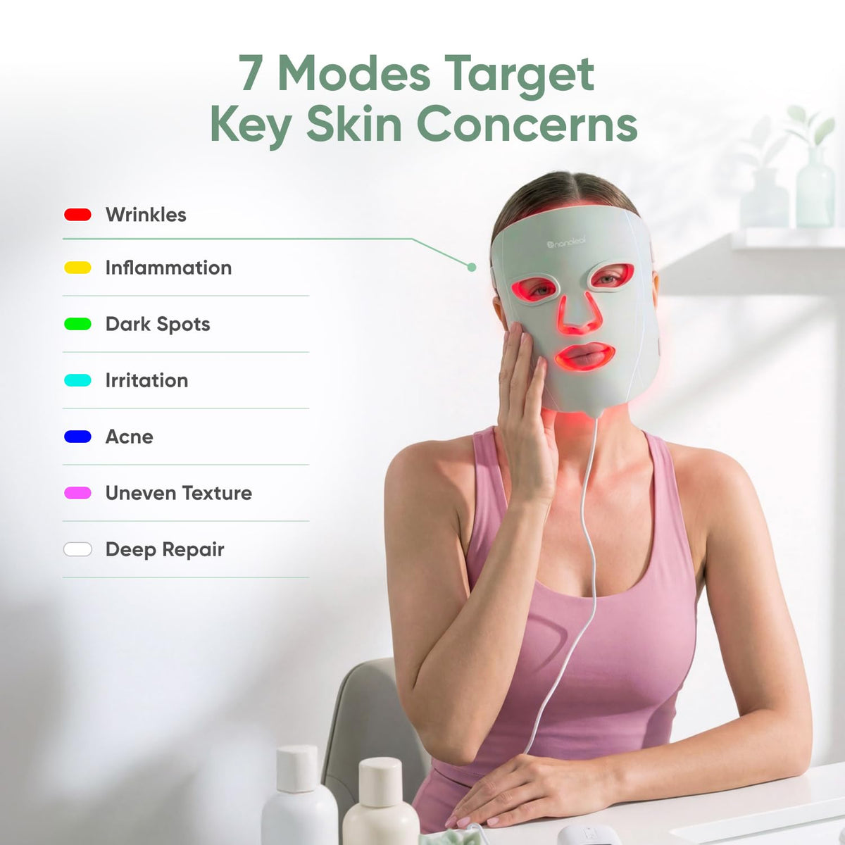 Nanoleaf LED Light Therapy Face Mask side view