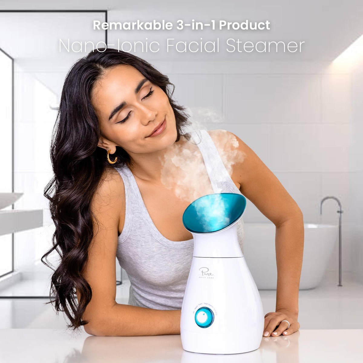 NanoSteamer in use during a facial