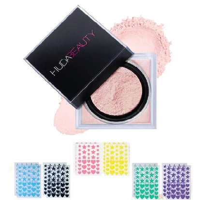 NAPH H.U.D.A BEAUTY E-Bake Loose Baking Powder Cherry Blossom front view