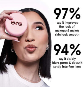 NAPH ONE/SIZE Mini Blurring Setting Powder in hand for travel use