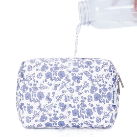 Narwey Floral Makeup Bag showing vibrant floral pattern