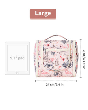 Narwey Hanging Toiletry Bag compact design on a suitcase