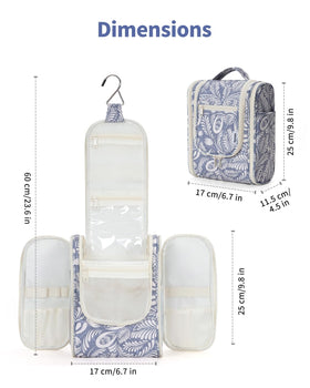 Narwey Hanging Toiletry Bag details on fabric and hook
