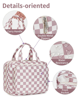 Narwey Hanging Toiletry Bag filled with travel-size toiletries