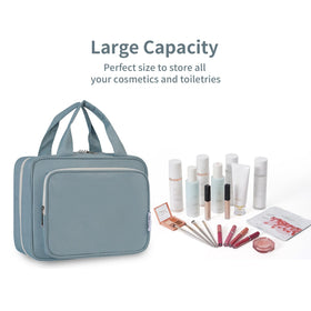 Narwey Hanging Toiletry Bag folded showing compact design