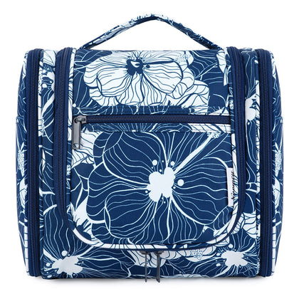 Narwey Hanging Toiletry Bag Large Blue Lotus front view