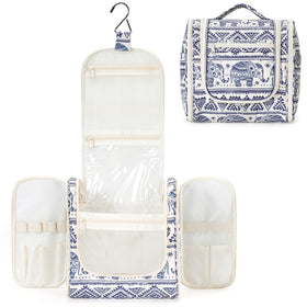 Narwey Hanging Toiletry Bag Large Elephant design front view