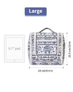 Narwey Hanging Toiletry Bag Large Elephant design lifestyle use