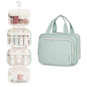 Narwey Hanging Toiletry Bag opened showing compartments