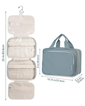 Narwey Hanging Toiletry Bag showing water-resistant fabric