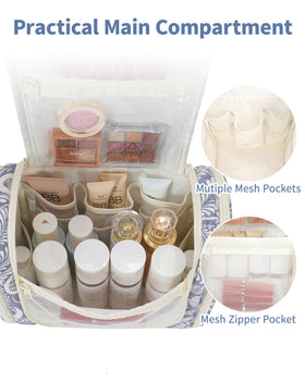 Narwey Hanging Toiletry Bag side view with hooked design