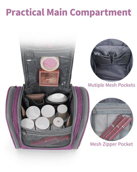 Narwey Small Hanging Toiletry Bag side view showing compact design