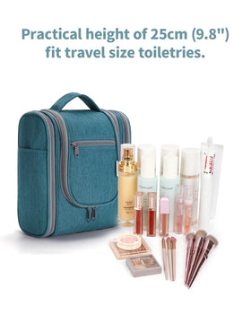 Narwey Toiletry Bag open showing mesh pockets and storage