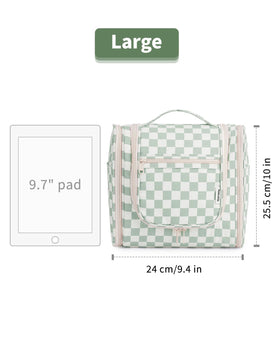 Narwey Travel Toiletry Bag back view showing durable fabric