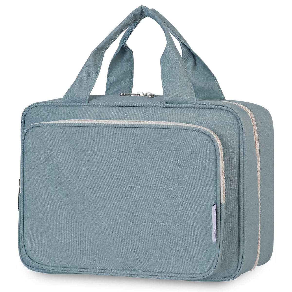 Narwey Travel Toiletry Bag front view in greyish blue