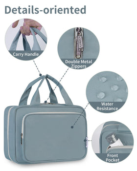 Narwey Travel Toiletry Bag in use during travel