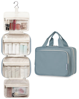 Narwey Travel Toiletry Bag side view with zipper