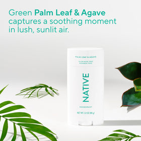 Native Aluminum Free Deodorant large stick on a bathroom counter