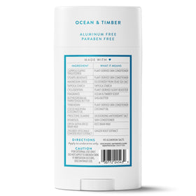 Native Aluminum Free Deodorant Ocean & Timber ingredients list